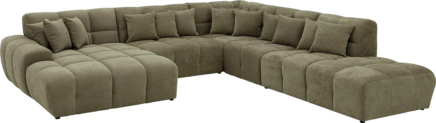 Goossens Excellent Kubus Bank Stof Groen - 8252787-goossens-excellent-kubus-bank-stof-groen-02