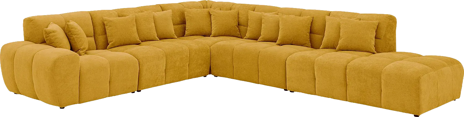 Goossens Excellent Kubus Bank Stof Geel - 8252880-goossens-excellent-kubus-bank-stof-geel-02