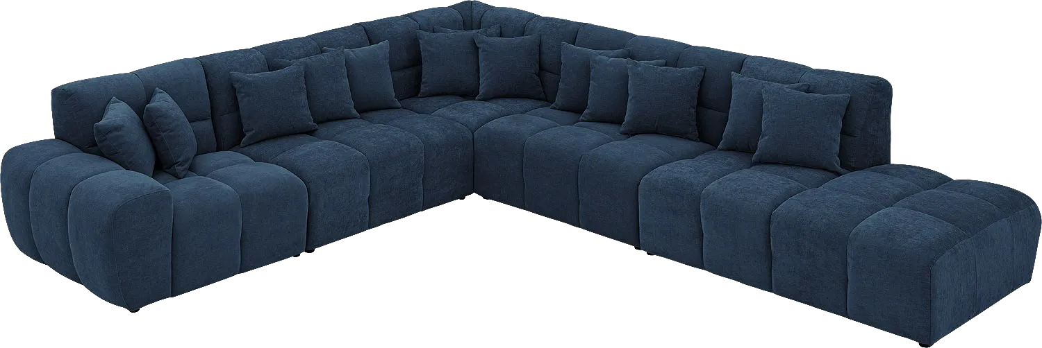Goossens Excellent Kubus Bank Stof Blauw - 8252873-goossens-excellent-kubus-bank-stof-blauw-03