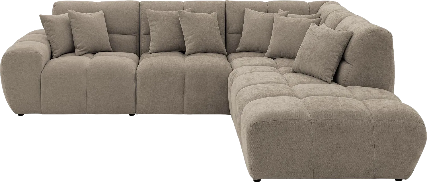 Goossens Excellent Kubus Bank Stof Bruin - 8252730-goossens-excellent-kubus-bank-stof-bruin-01