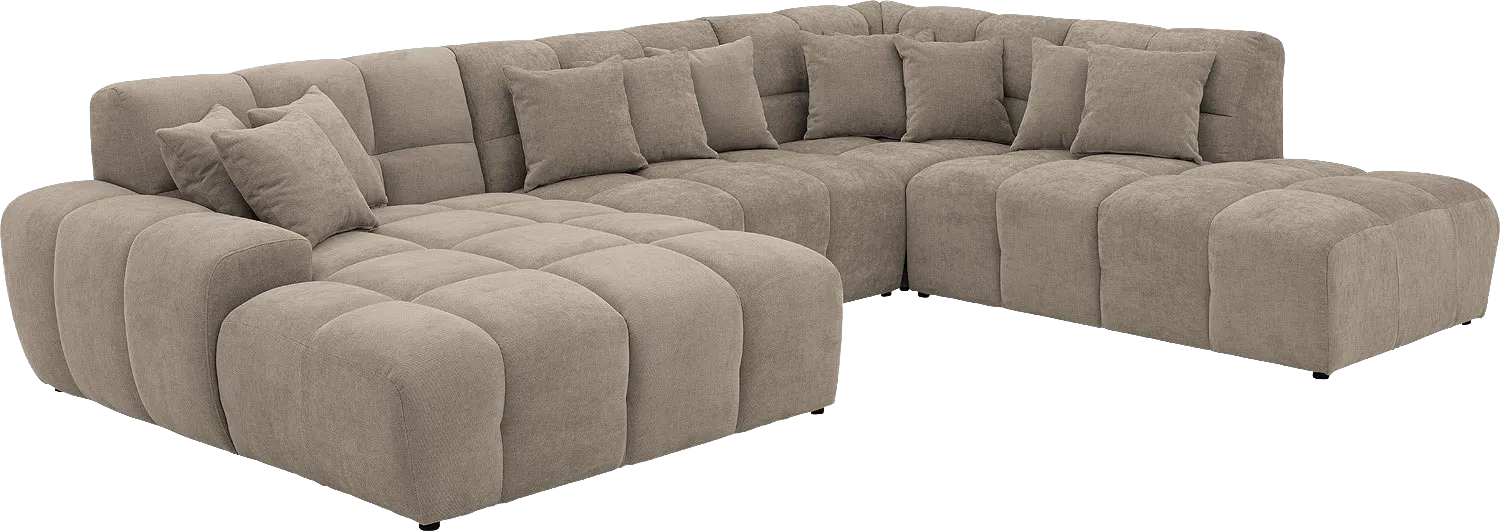 Goossens Excellent Kubus Bank Stof Bruin - 8252902-goossens-excellent-kubus-bank-stof-bruin-05