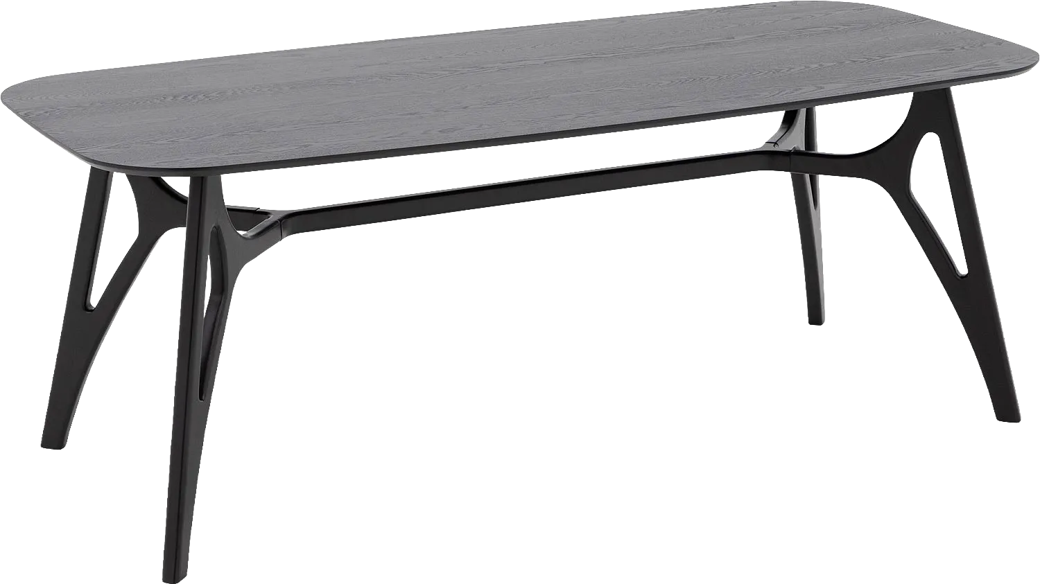 Goossens Basic Trani Eettafel Essenhout Zwart - 8243894-goossens-basic-trani-eettafel-essenhout-zwart-01