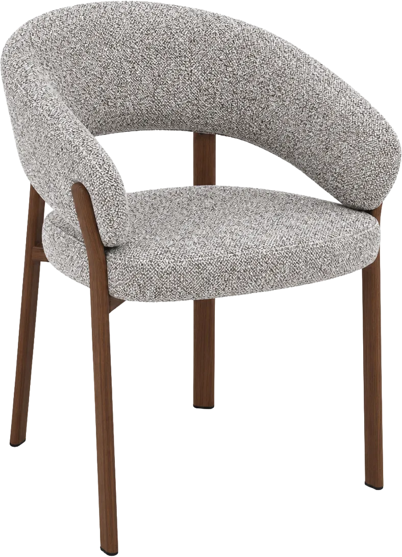 Goossens Basic Linde Eetkamerstoel Stof Bruin - 8260446-goossens-basic-linde-eetkamerstoel-stof-bruin-01