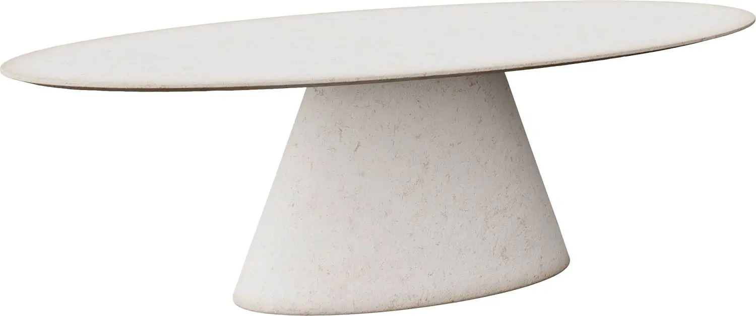 Goossens Stone Eettafel Beton Wit - 8252431-goossens-stone-eettafel-beton-wit-01