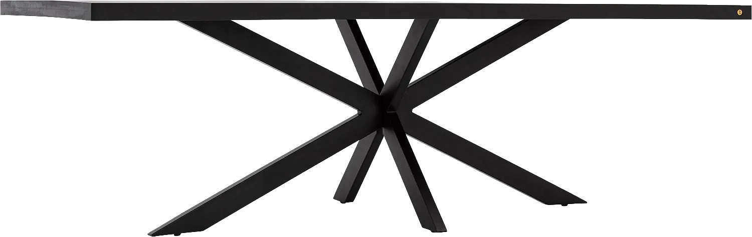 Goossens Basic Lecce Eettafel Mango Zwart - 8243809-goossens-basic-lecce-eettafel-mango-zwart-04