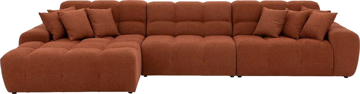 Goossens Excellent Kubus Bank Stof Oranje - 8234719-goossens-excellent-kubus-bank-stof-oranje-01