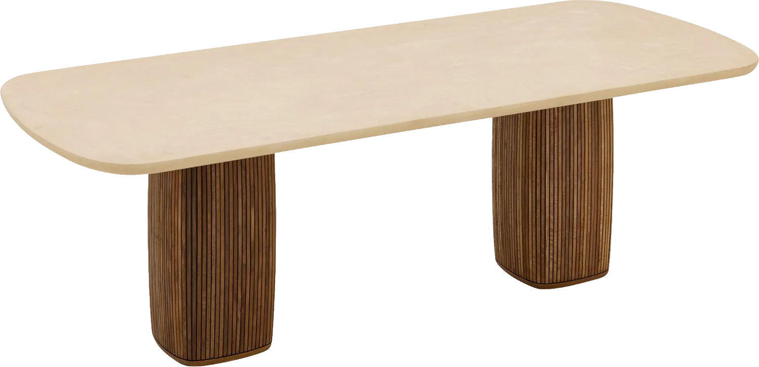 Goossens Nova Eettafel Mortex Beige - 8260026-goossens-nova-eettafel-mortex-beige-12