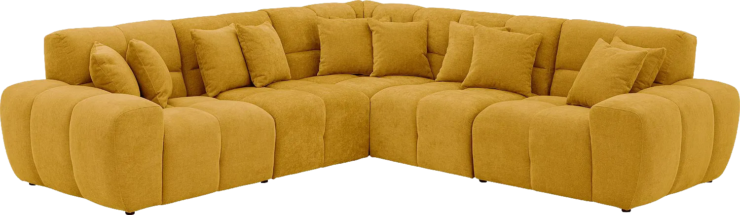 Goossens Excellent Kubus Bank Stof Geel - 8252772-goossens-excellent-kubus-bank-stof-geel-02
