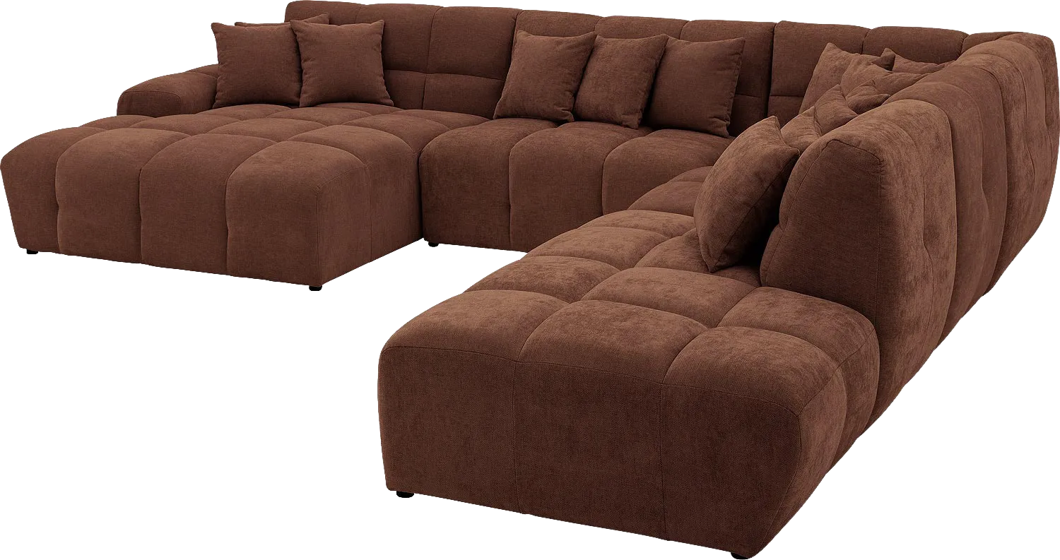 Goossens Excellent Kubus Bank Stof Bruin - 8252790-goossens-excellent-kubus-bank-stof-bruin-05