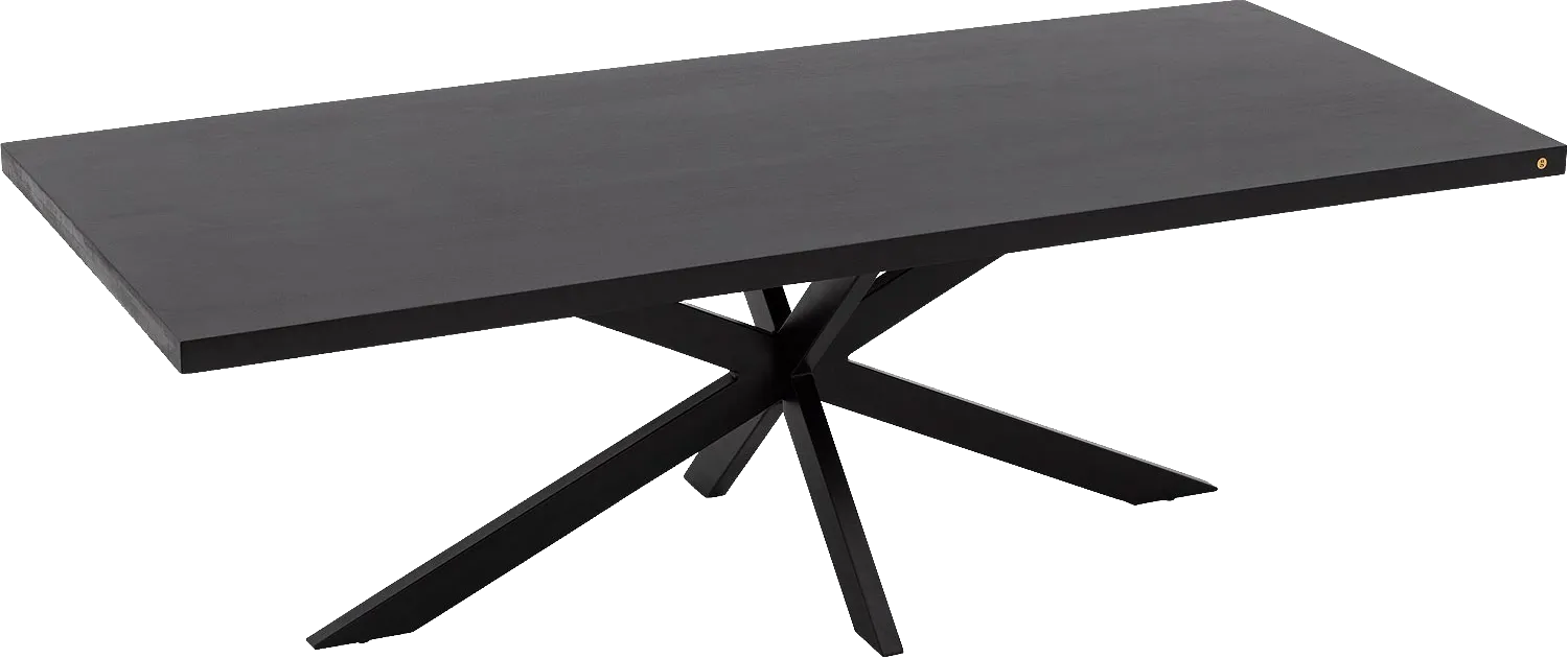Goossens Basic Lecce Eettafel Mango Zwart - 8243809-goossens-basic-lecce-eettafel-mango-zwart-03