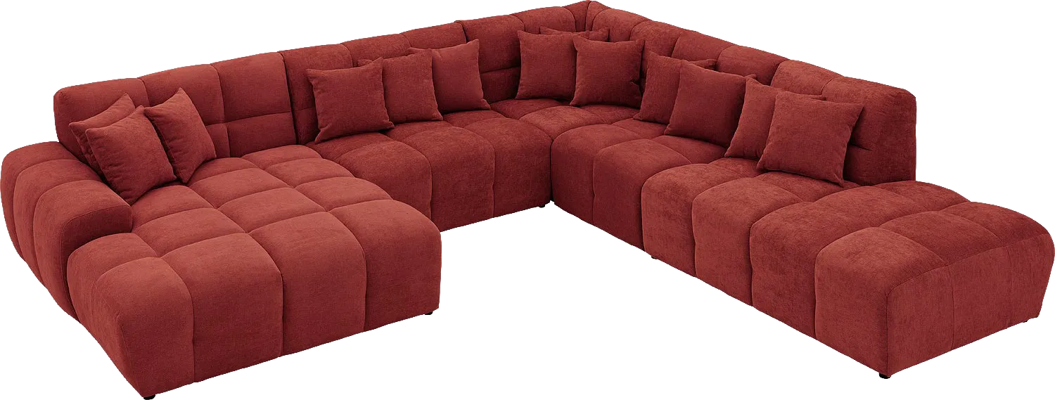 Goossens Excellent Kubus Bank Stof Rood - 8252779-goossens-excellent-kubus-bank-stof-rood-04