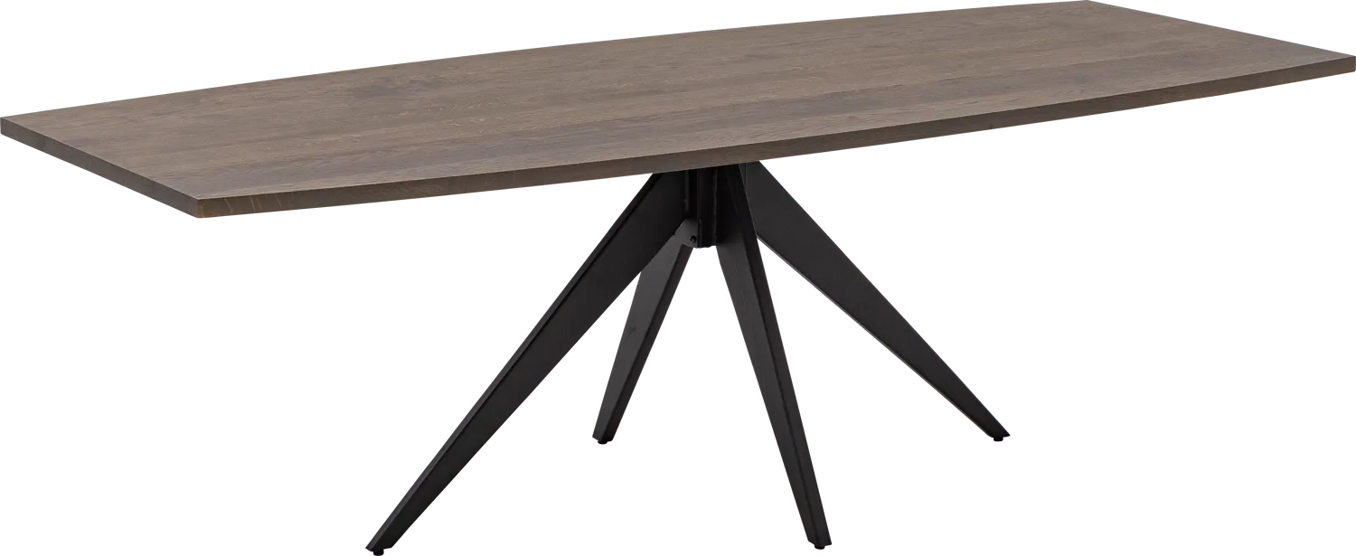 Goossens Clear Eettafel Eiken Donker Bruin - 8260365-goossens-clear-eettafel-eiken-donker-bruin-01