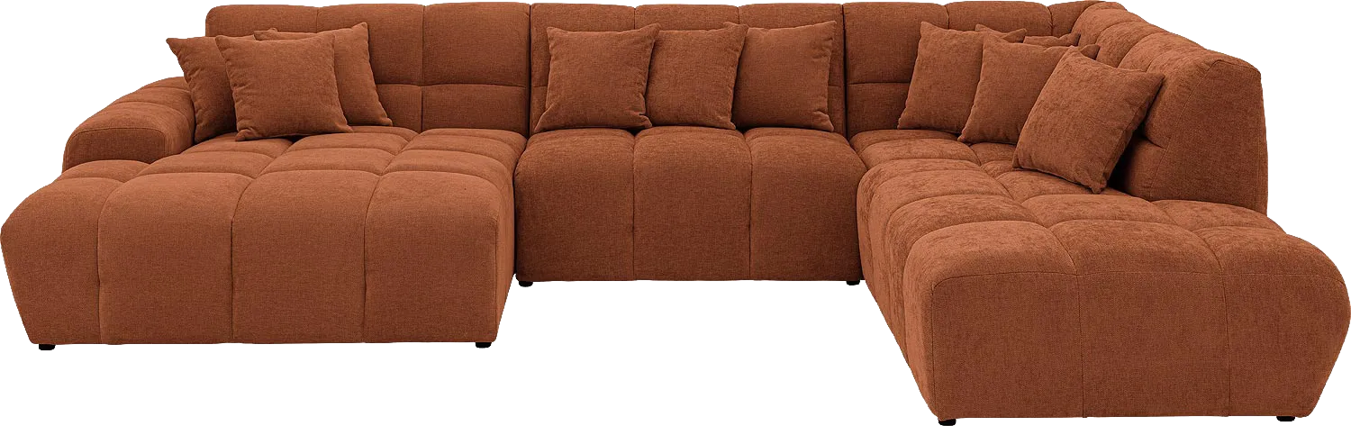 Goossens Excellent Kubus Bank Stof Bruin - 8252897-goossens-excellent-kubus-bank-stof-bruin-01