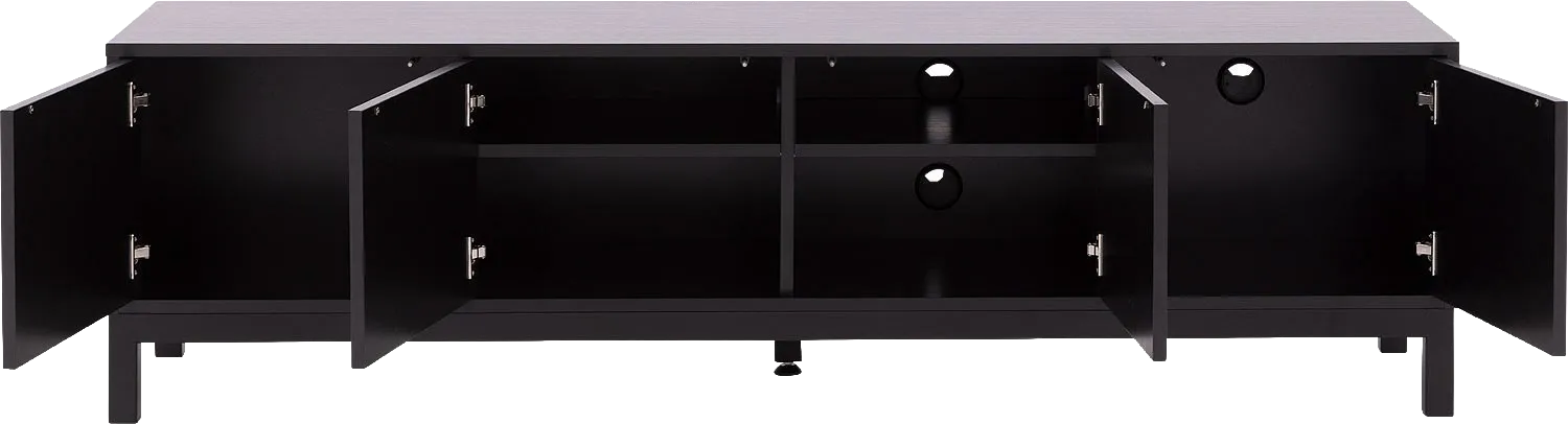 Goossens Valencia Tv Meubel Melamine Zwart - 8243926-goossens-valencia-tv-meubel-melamine-zwart-03