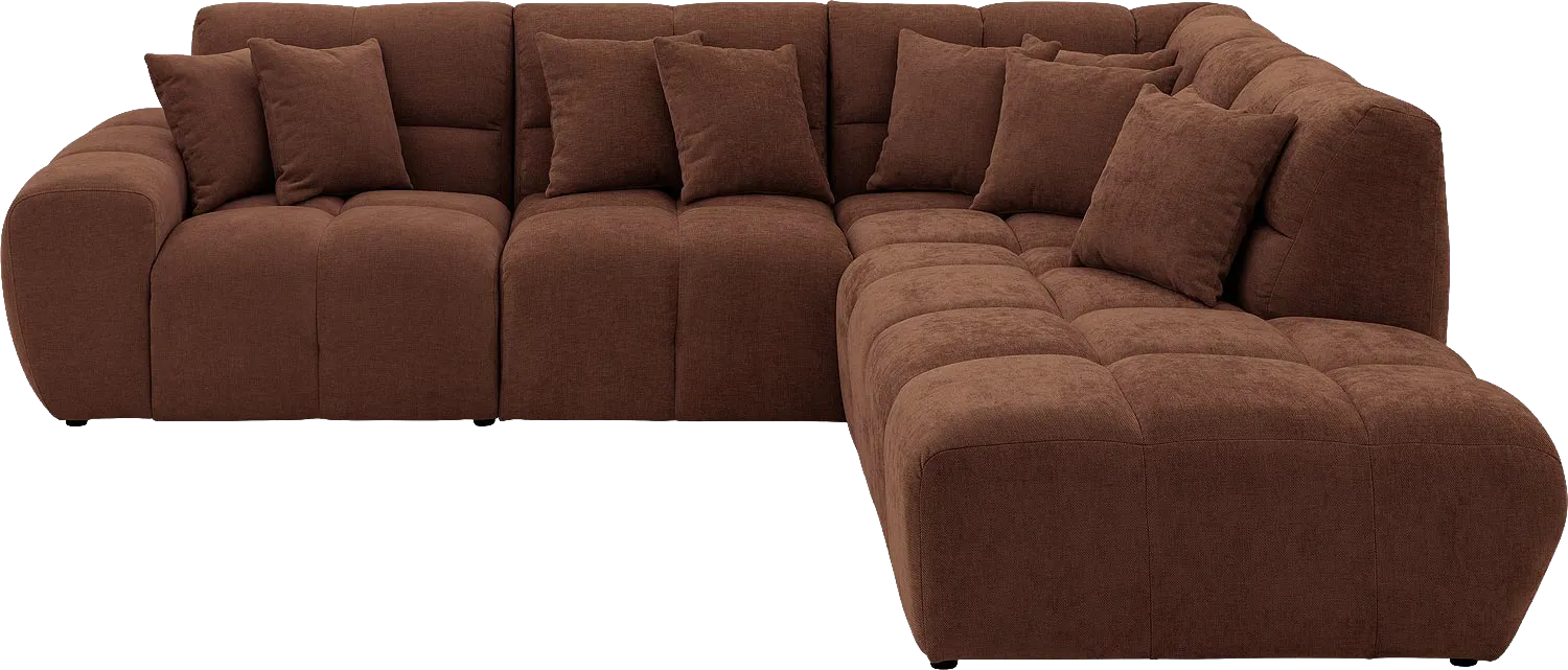 Goossens Excellent Kubus Bank Stof Bruin - 8252726-goossens-excellent-kubus-bank-stof-bruin-01