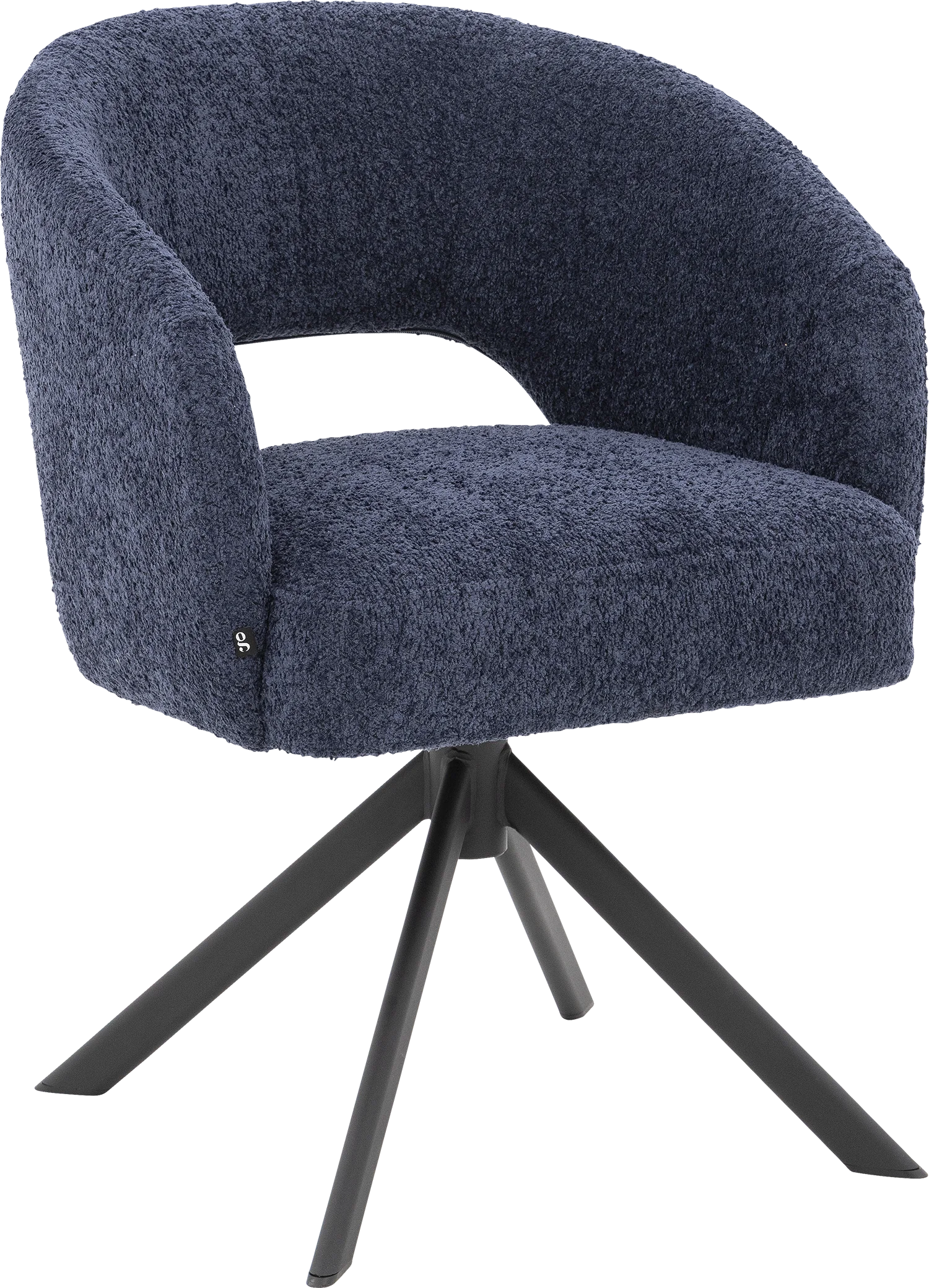 Goossens Excellent Ilse Eetkamerstoel Stof Blauw - 8260731-goossens-excellent-ilse-eetkamerstoel-stof-blauw-01