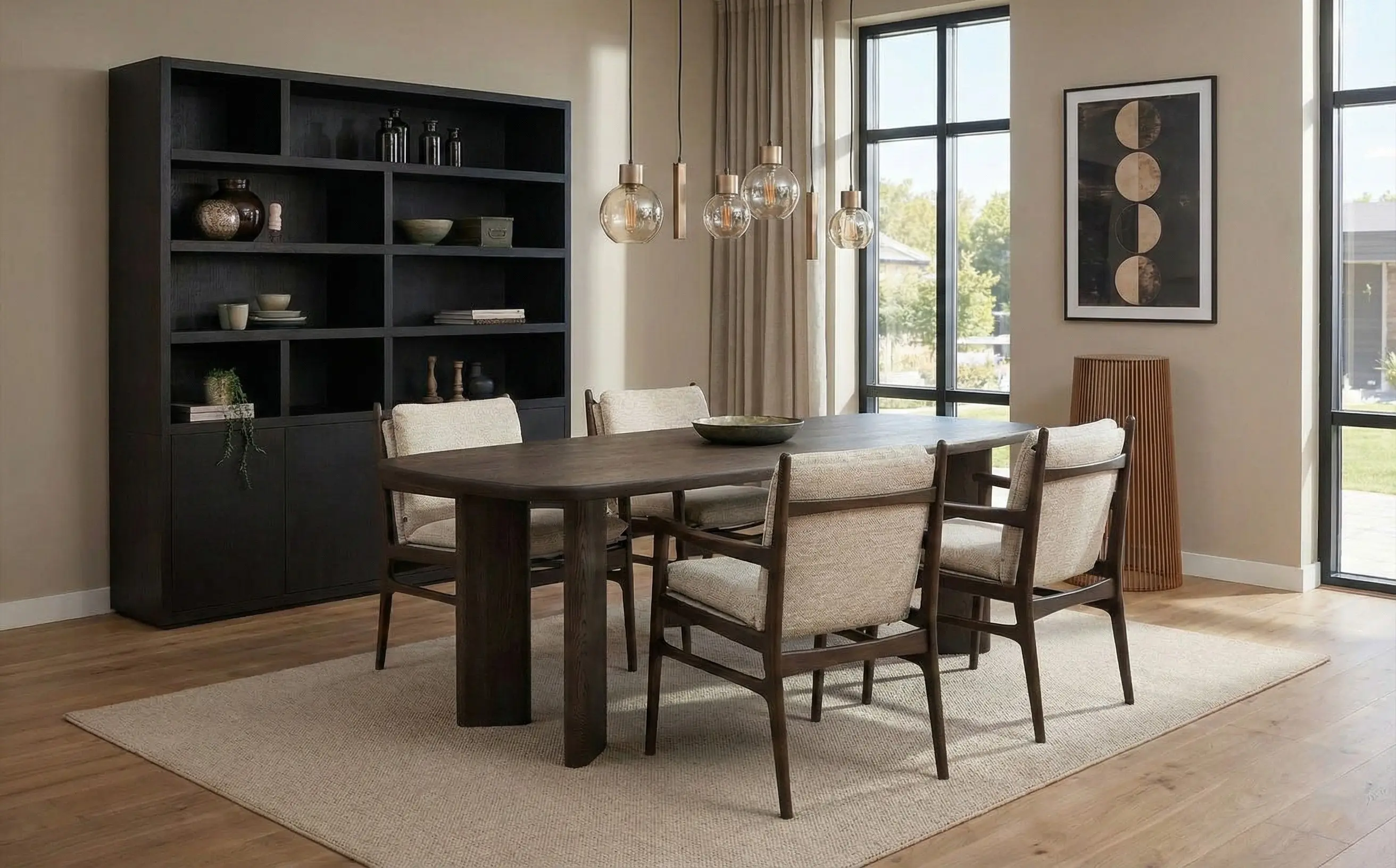 Goossens Slim Eettafel Eiken Donker Bruin - 8252937-goossens-slim-eettafel-eiken-donker-bruin-03