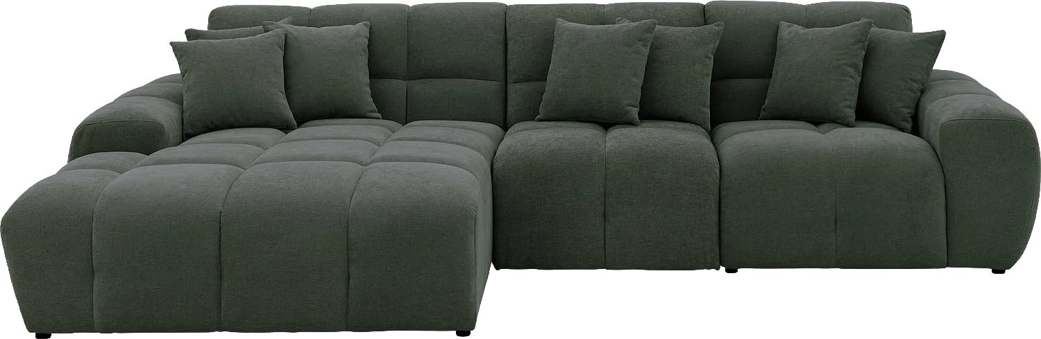 Goossens Excellent Kubus Bank Stof Groen - 8252704-goossens-excellent-kubus-bank-stof-groen-01