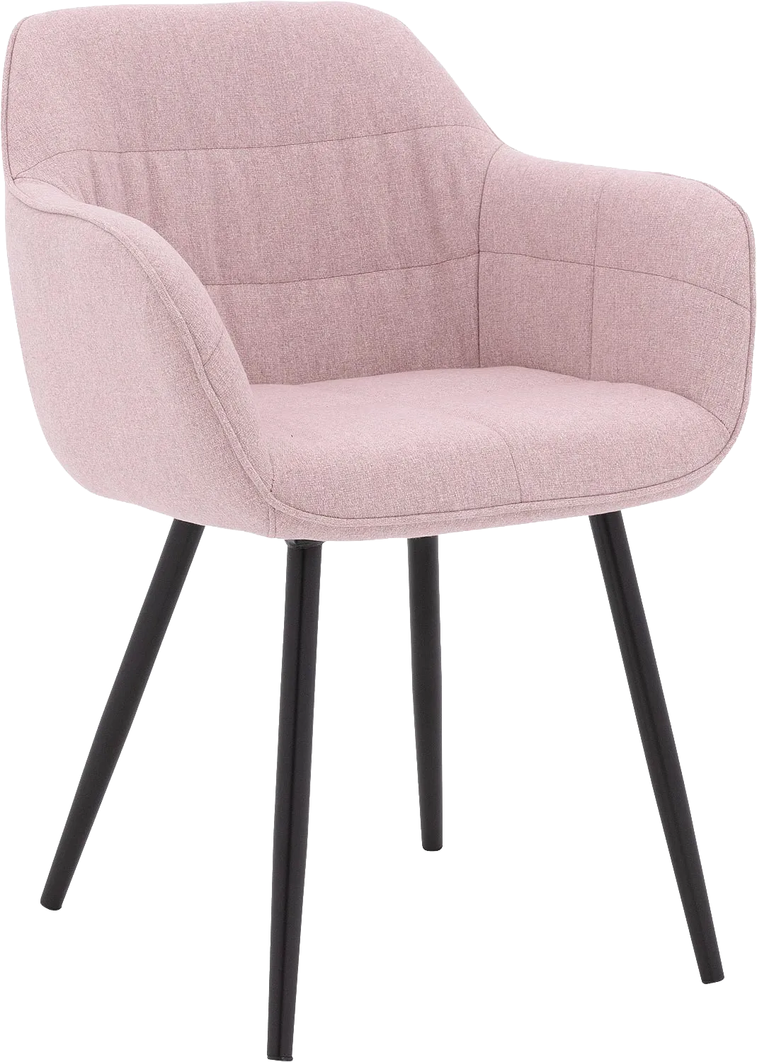 Goossens Basic Lize Eetkamerstoel Stof Roze - 8235235-goossens-basic-lize-eetkamerstoel-stof-roze-01
