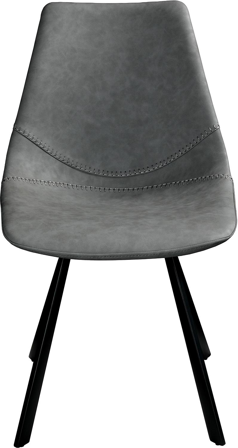 Goossens Point Eetkamerstoel Kunstleer Grijs - 8253062-goossens-point-eetkamerstoel-kunstleer-grijs-02