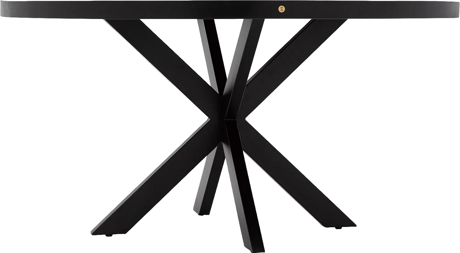 Goossens Basic Lecce Eettafel Mango Zwart - 8243827-goossens-basic-lecce-eettafel-mango-zwart-03