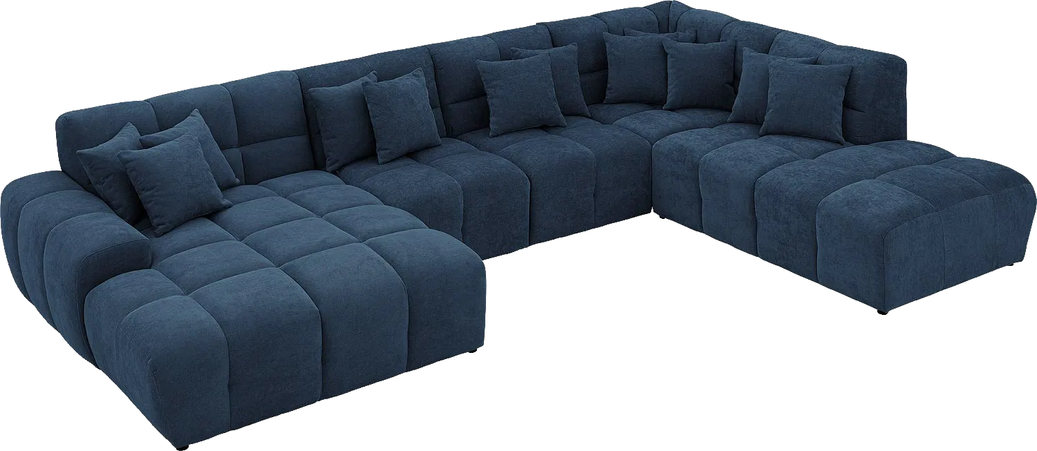Goossens Excellent Kubus Bank Stof Blauw - 8252733-goossens-excellent-kubus-bank-stof-blauw-05