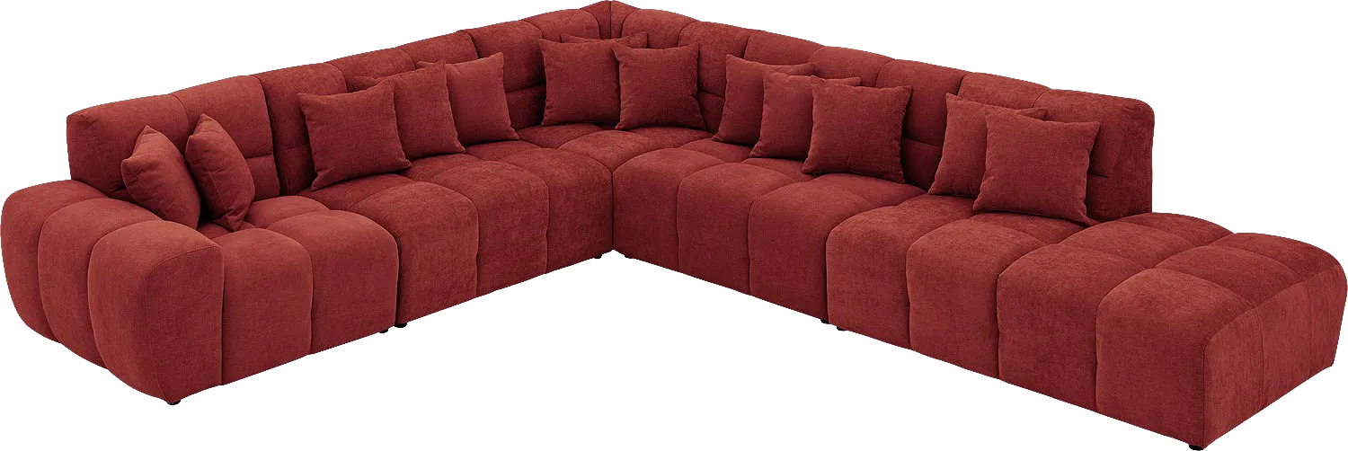 Goossens Excellent Kubus Bank Stof Rood - 8252871-goossens-excellent-kubus-bank-stof-rood-03