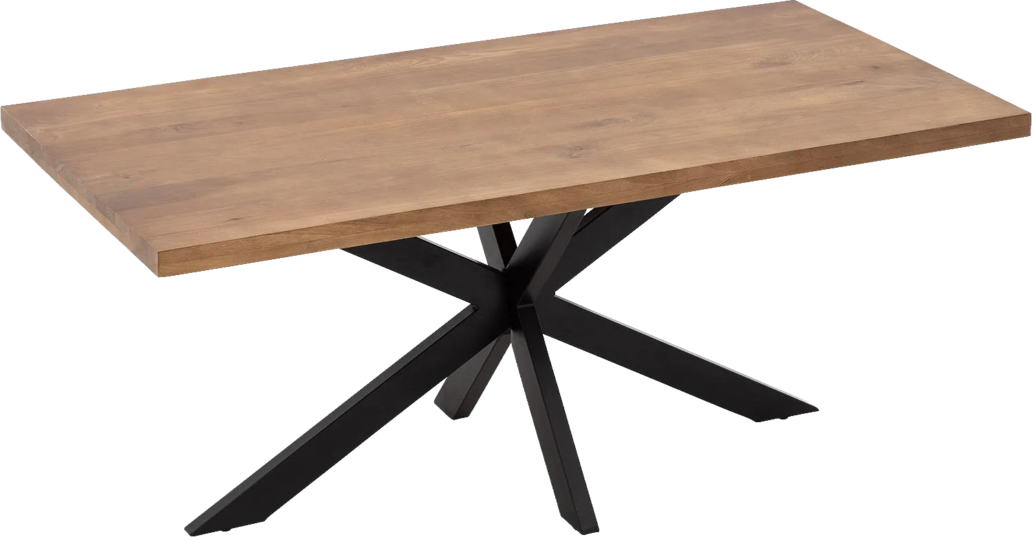 Goossens Basic Lecce Eettafel Mango Bruin - 8243799-goossens-basic-lecce-eettafel-mango-bruin-02