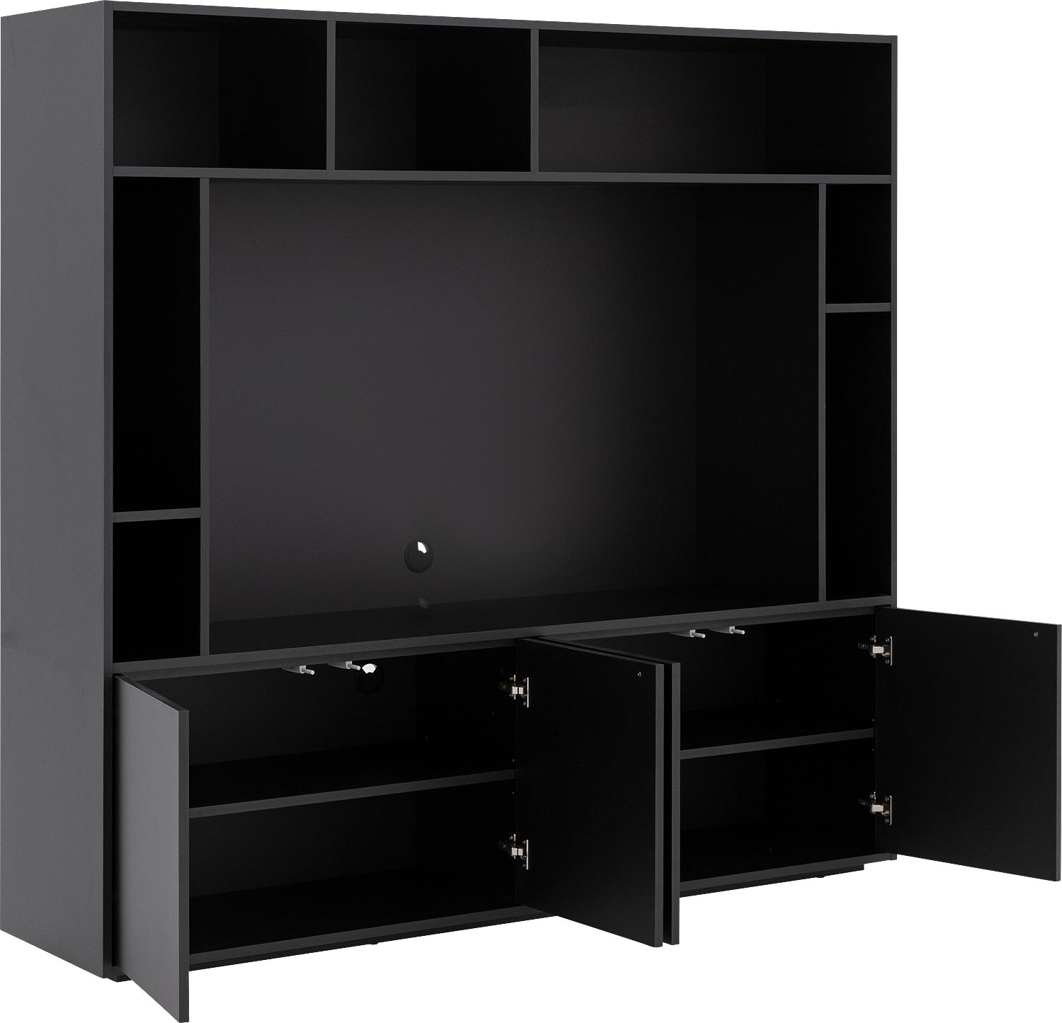 Goossens Basic Madrid Tv Meubel Melamine Zwart - 8251695-goossens-basic-madrid-tv-meubel-melamine-zwart-05