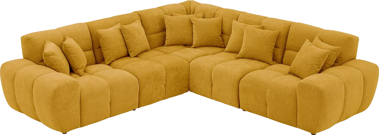 Goossens Excellent Kubus Bank Stof Geel - 8252772-goossens-excellent-kubus-bank-stof-geel-04