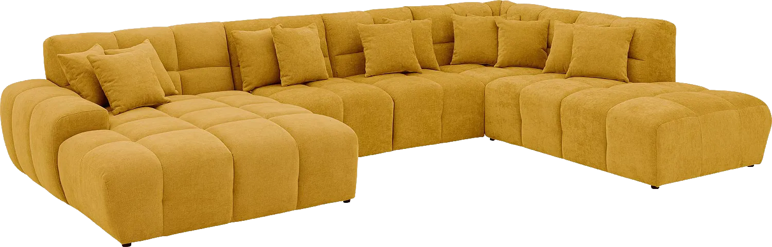 Goossens Excellent Kubus Bank Stof Geel - 8252740-goossens-excellent-kubus-bank-stof-geel-02