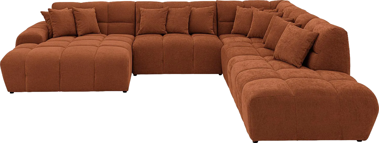 Goossens Excellent Kubus Bank Stof Bruin - 8252789-goossens-excellent-kubus-bank-stof-bruin-01