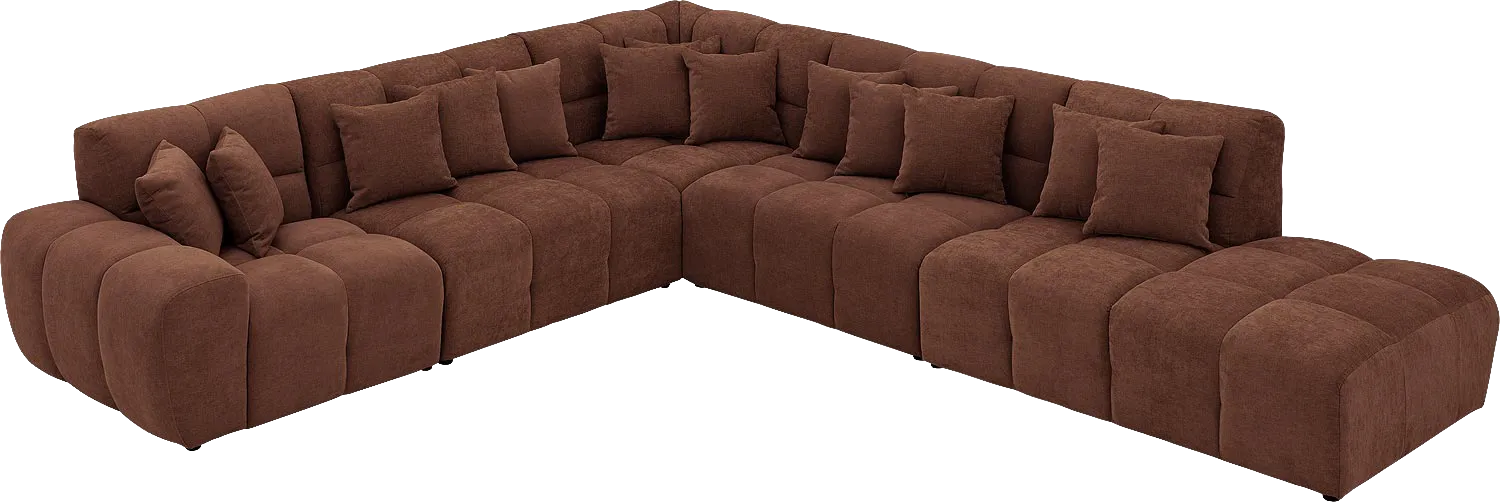 Goossens Excellent Kubus Bank Stof Bruin - 8252882-goossens-excellent-kubus-bank-stof-bruin-03