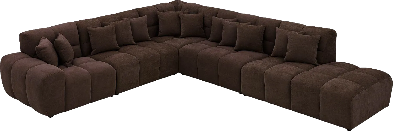 Goossens Excellent Kubus Bank Stof Bruin - 8252883-goossens-excellent-kubus-bank-stof-bruin-03
