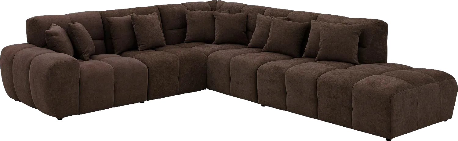 Goossens Excellent Kubus Bank Stof Bruin - 8252759-goossens-excellent-kubus-bank-stof-bruin-02