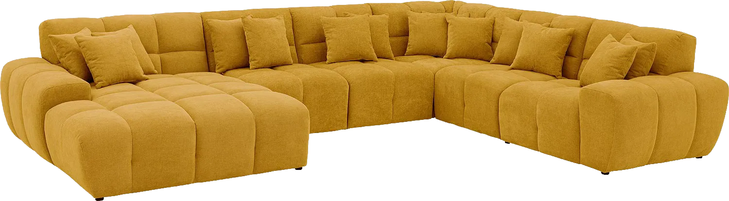 Goossens Excellent Kubus Bank Stof Geel - 8252858-goossens-excellent-kubus-bank-stof-geel-02