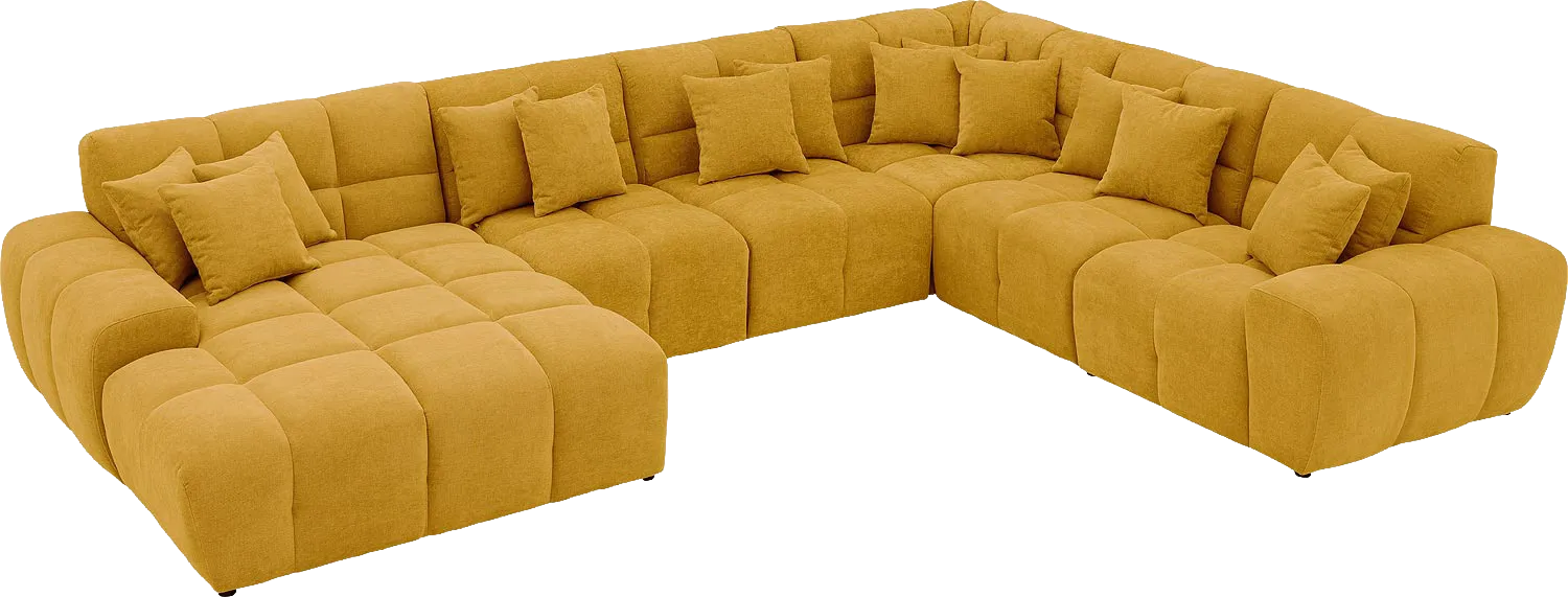 Goossens Excellent Kubus Bank Stof Geel - 8252858-goossens-excellent-kubus-bank-stof-geel-04