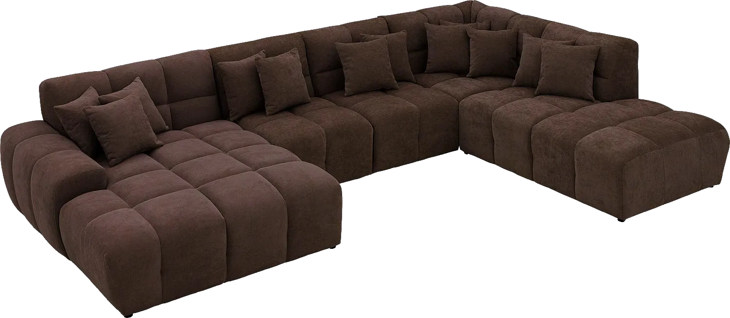 Goossens Excellent Kubus Bank Stof Bruin - 8252743-goossens-excellent-kubus-bank-stof-bruin-05