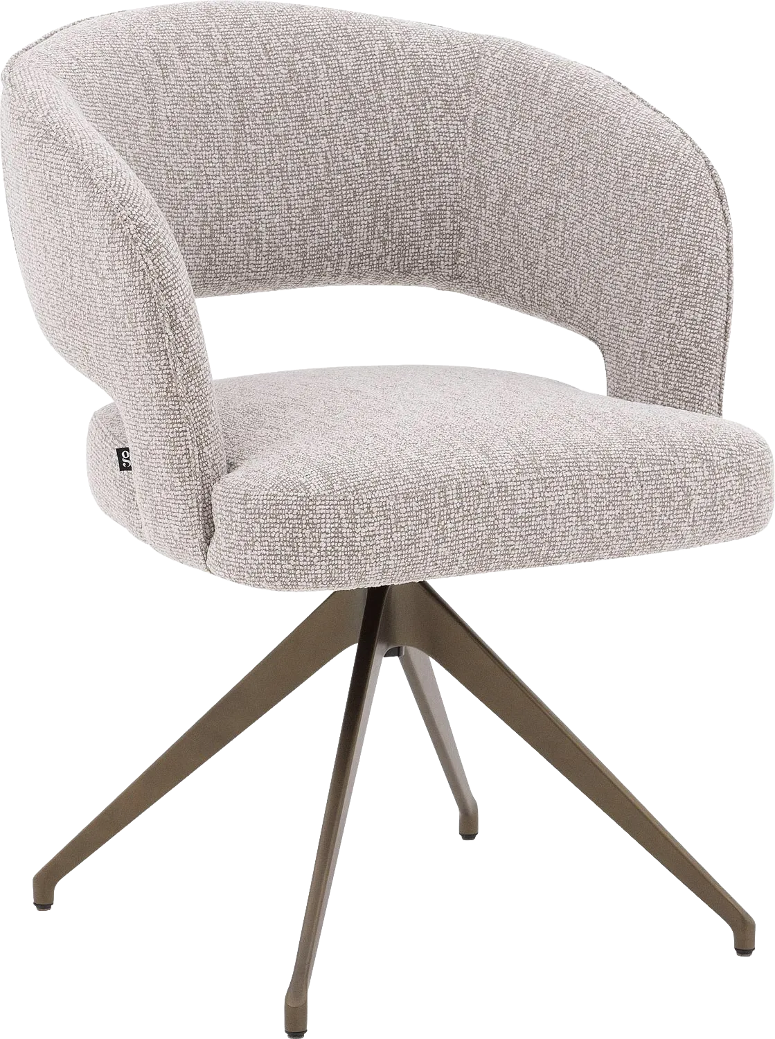 Goossens Excellent Ostuni Eetkamerstoel Stof Wit - 8243867-goossens-excellent-ostuni-eetkamerstoel-stof-wit-01