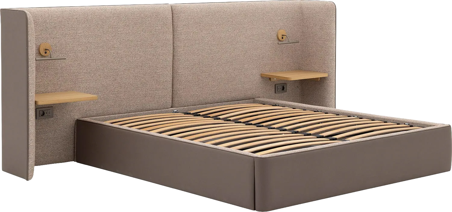 Goossens Burano Storage Bedframe Kunstleer - 8252935-goossens-burano-storage-bedframe-kunstleer-15
