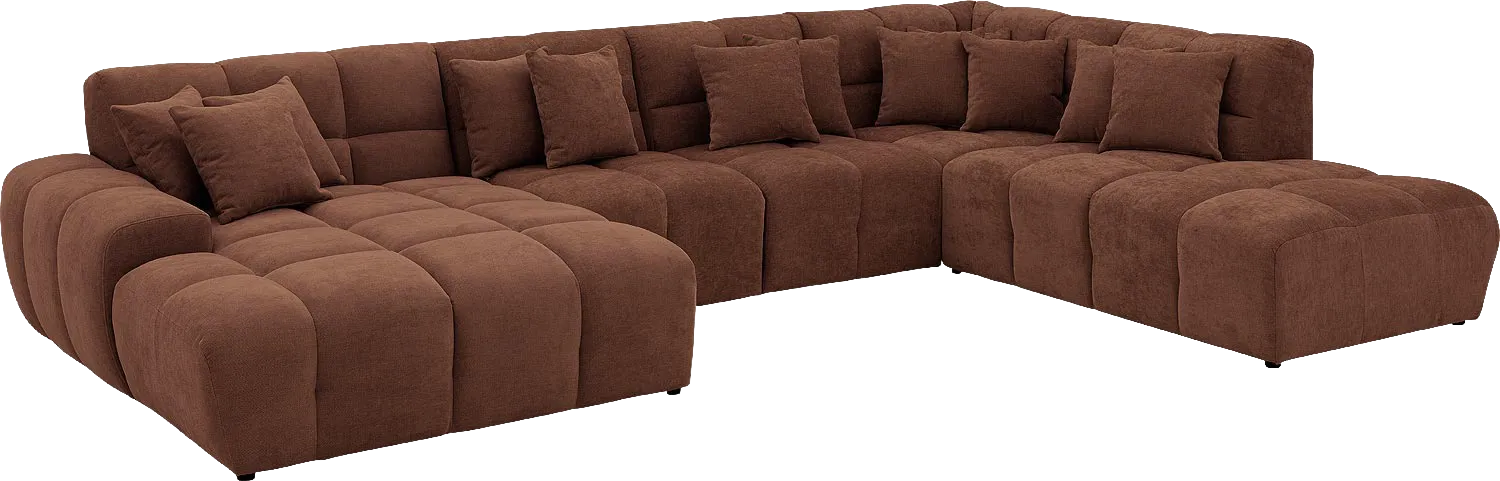 Goossens Excellent Kubus Bank Stof Bruin - 8252742-goossens-excellent-kubus-bank-stof-bruin-02