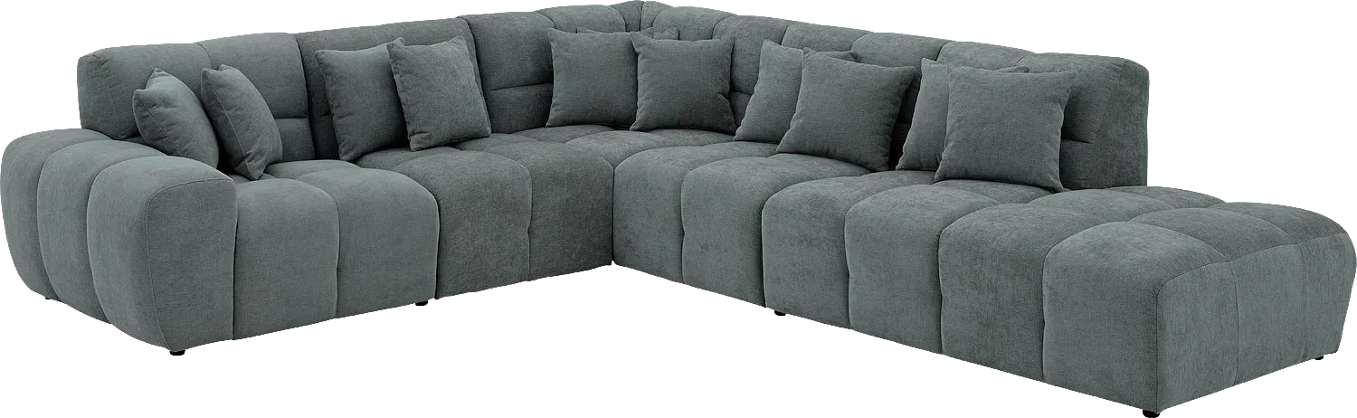 Goossens Excellent Kubus Bank Stof Groen - 8252750-goossens-excellent-kubus-bank-stof-groen-02