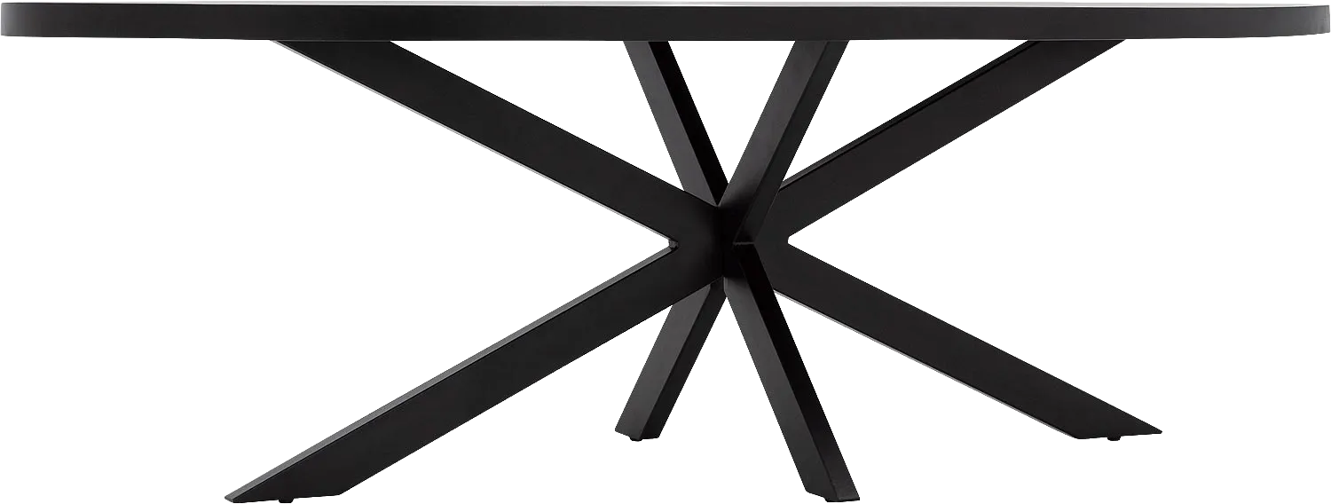 Goossens Basic Lecce Eettafel Mango Zwart - 8243815-goossens-basic-lecce-eettafel-mango-zwart-04