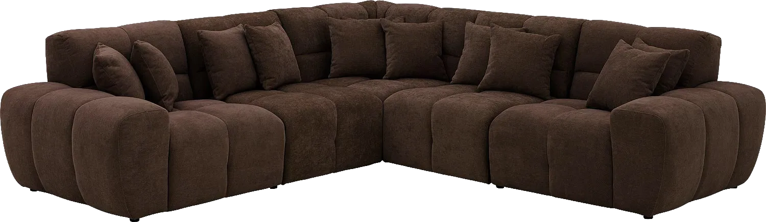 Goossens Excellent Kubus Bank Stof Bruin - 8252775-goossens-excellent-kubus-bank-stof-bruin-02