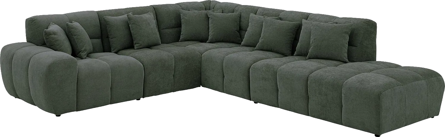 Goossens Excellent Kubus Bank Stof Groen - 8252752-goossens-excellent-kubus-bank-stof-groen-02
