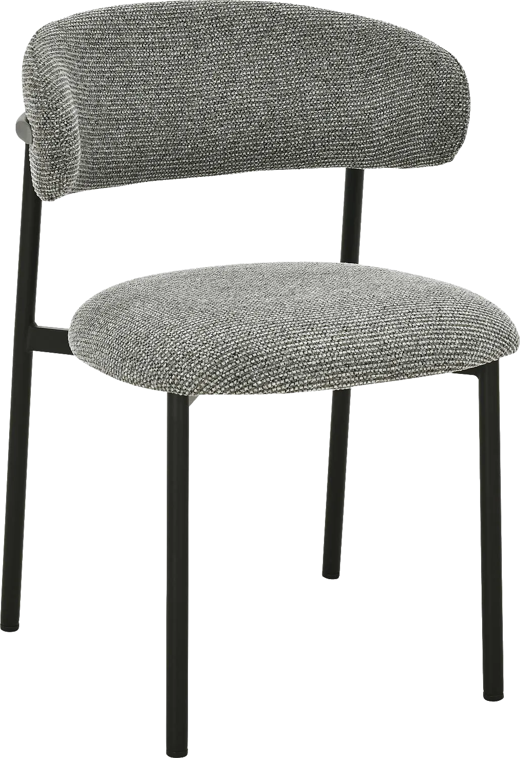 Goossens Basic Siem Eetkamerstoel Stof Grijs - 8251690-goossens-basic-siem-eetkamerstoel-stof-grijs-01