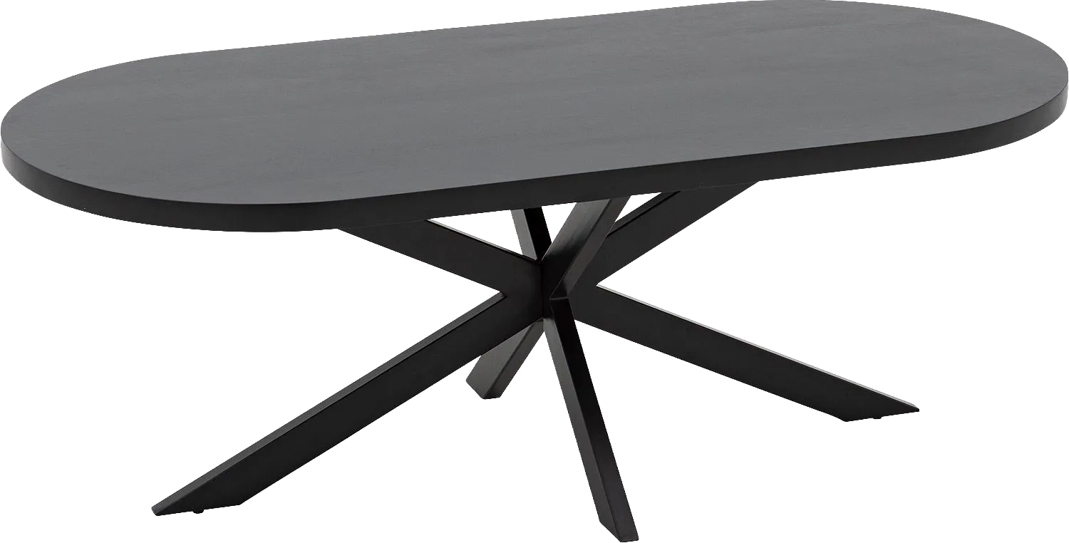 Goossens Basic Lecce Eettafel Mango Zwart - 8252813-goossens-basic-lecce-eettafel-mango-zwart-03