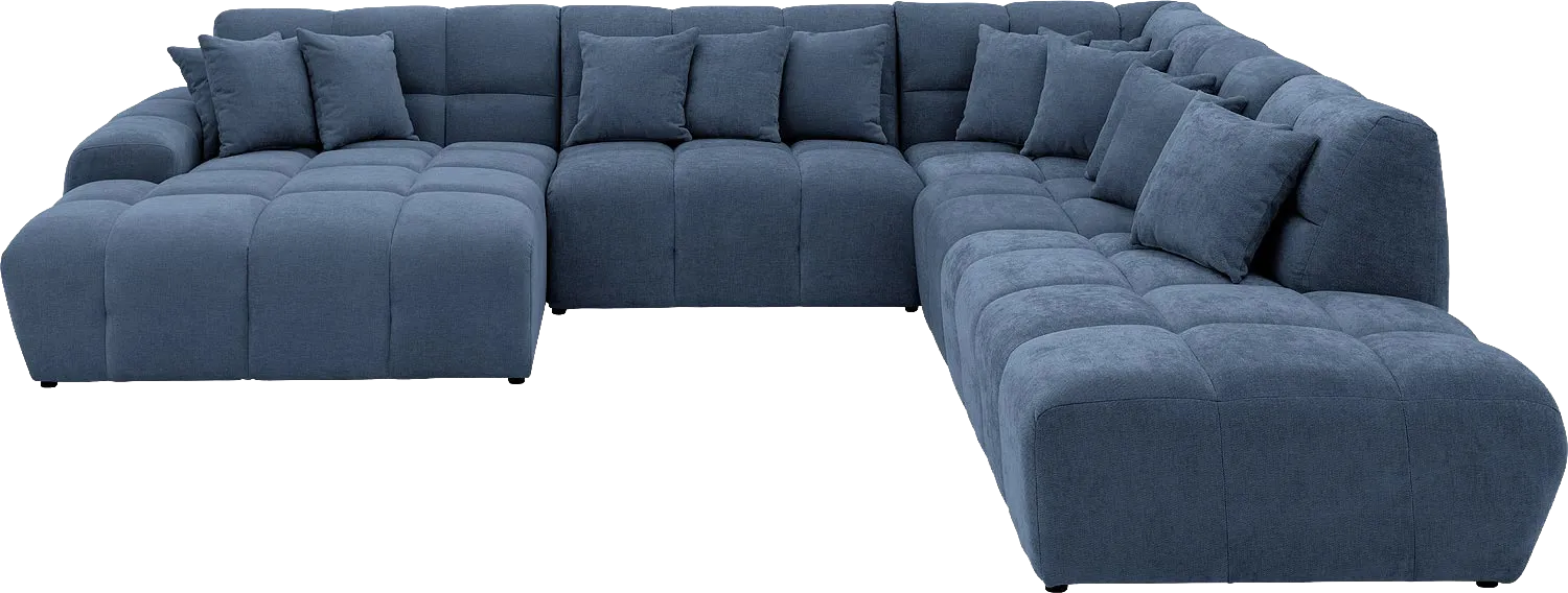Goossens Excellent Kubus Bank Stof Blauw - 8252780-goossens-excellent-kubus-bank-stof-blauw-01