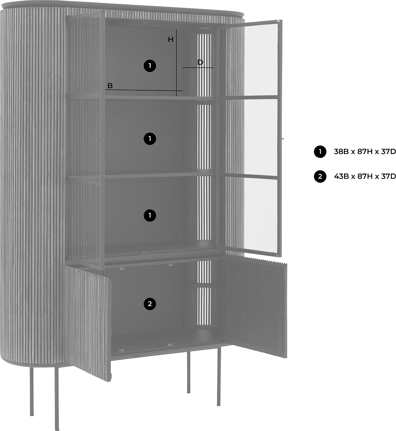 Goossens Adel Vitrinekast Teak - 8234671-goossens-adel-vitrinekast-teak-51