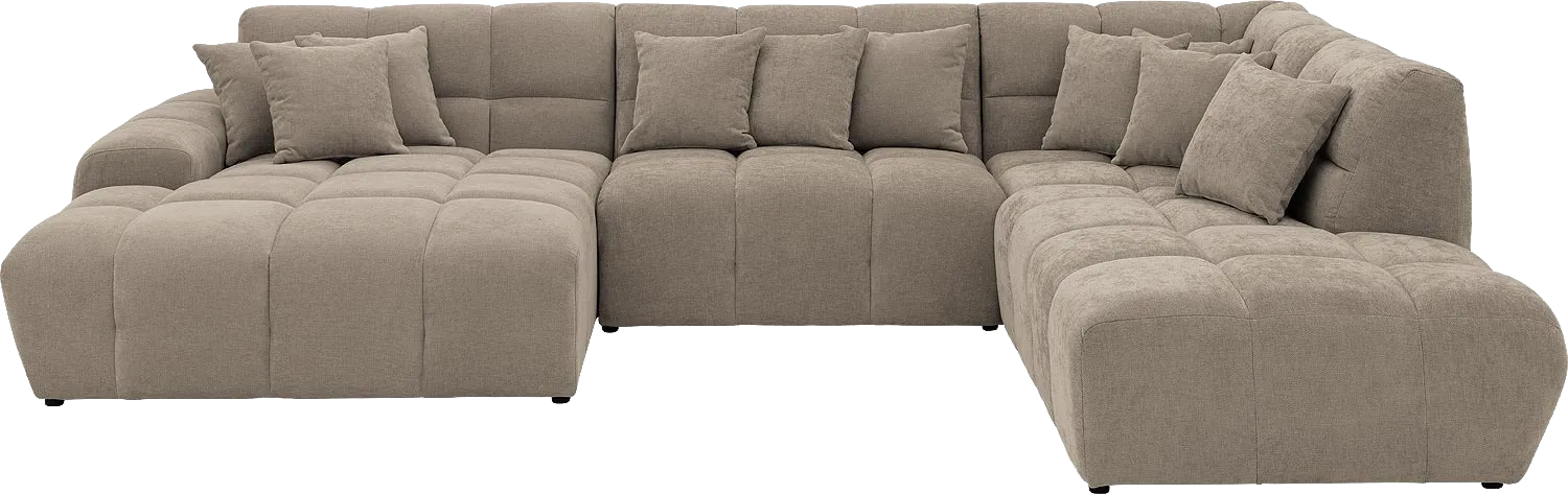 Goossens Excellent Kubus Bank Stof Bruin - 8252902-goossens-excellent-kubus-bank-stof-bruin-01